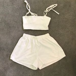 White two piece summer set